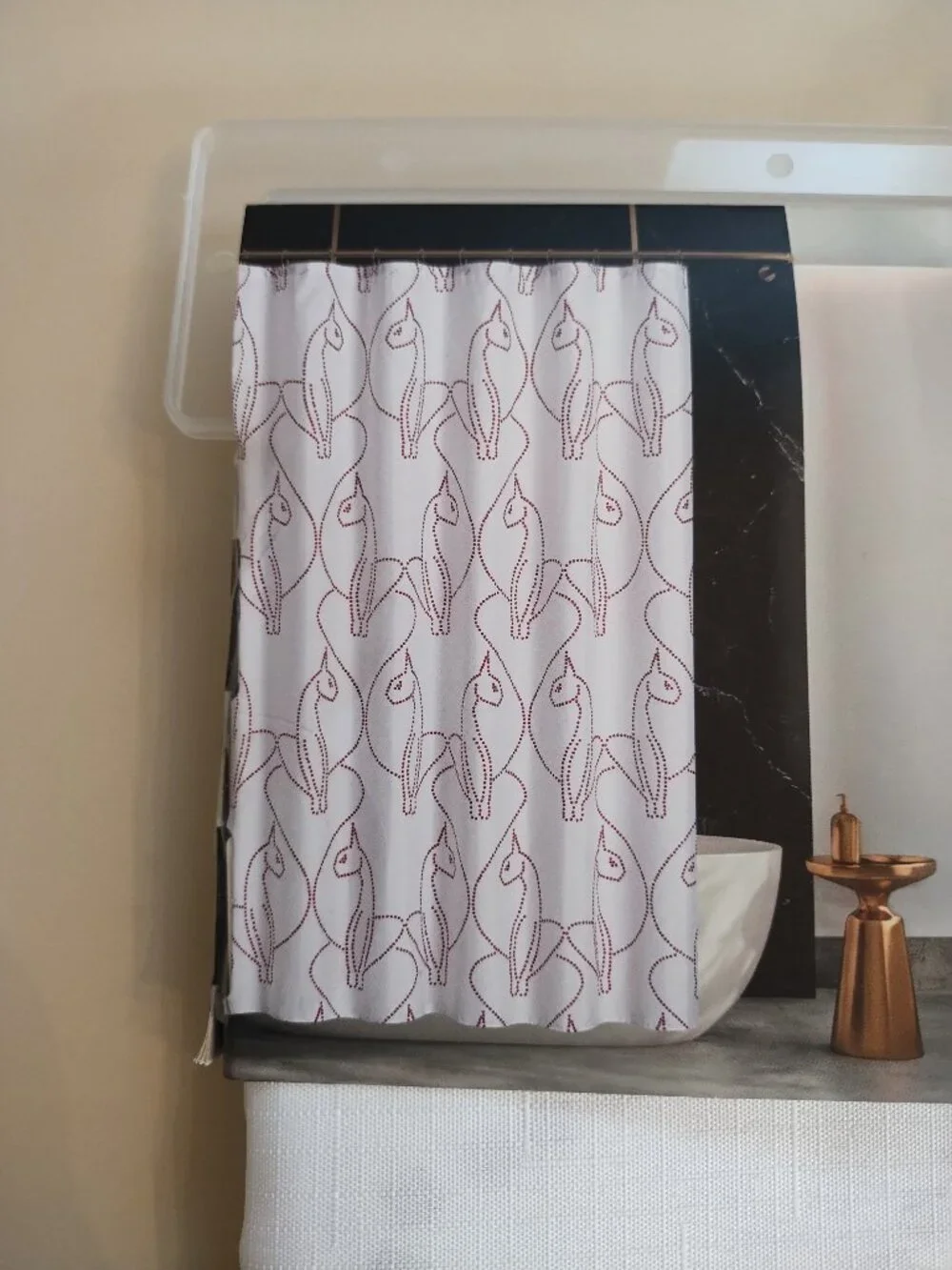 Baby phat shower curtain